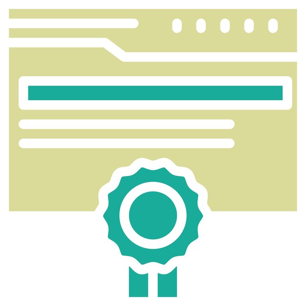 Ilustración del icono vectorial de calidad de la página del conjunto de iconos de marketing