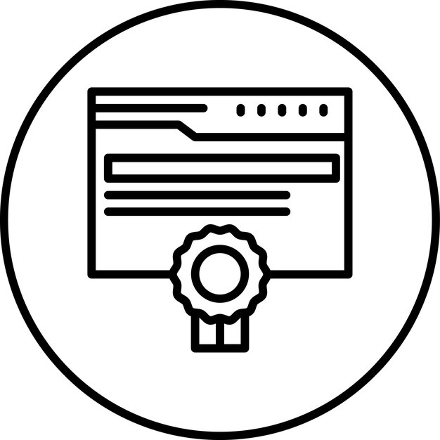 Ilustración del icono vectorial de calidad de la página del conjunto de iconos de marketing