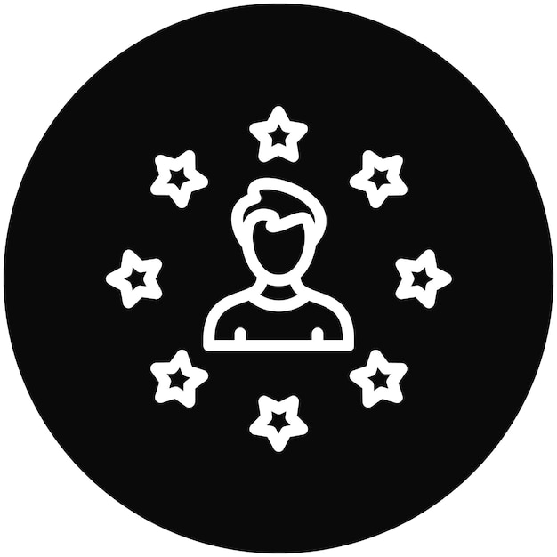 Ilustración del icono vectorial de calificación del conjunto de iconos de capacitación empresarial