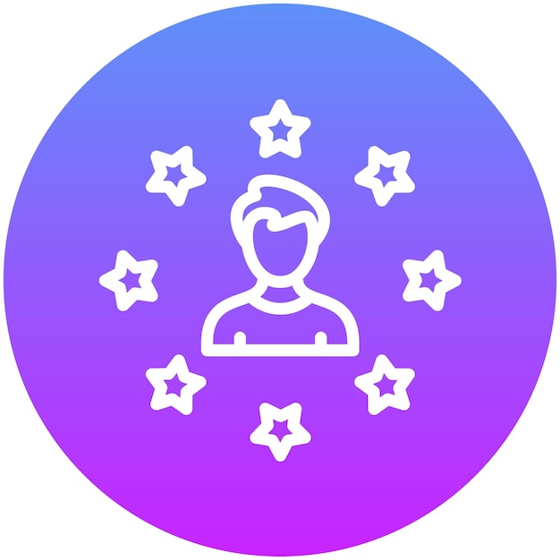 Ilustración del icono vectorial de calificación del conjunto de iconos de capacitación empresarial
