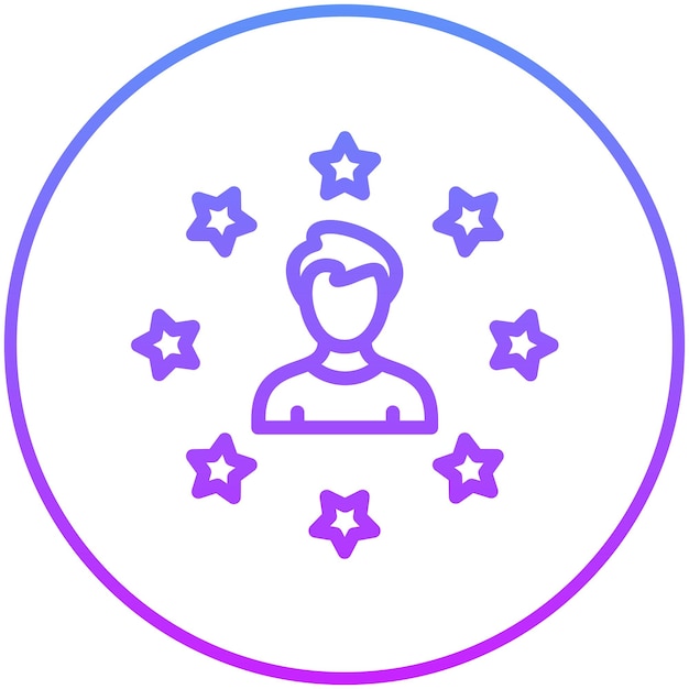 Ilustración del icono vectorial de calificación del conjunto de iconos de capacitación empresarial