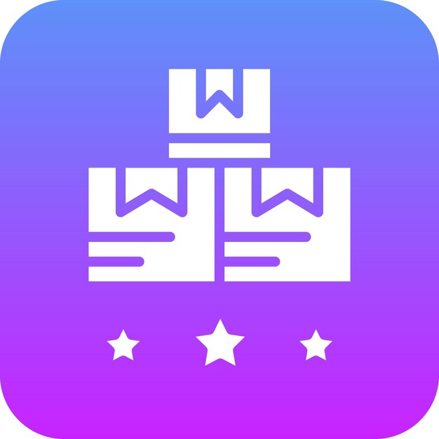 Ilustración del icono vectorial de calificación de productos del conjunto de iconos de comercio electrónico