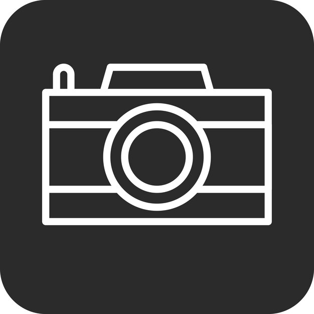 Ilustración del icono vectorial de la cámara de bodas del conjunto de iconos de bodas