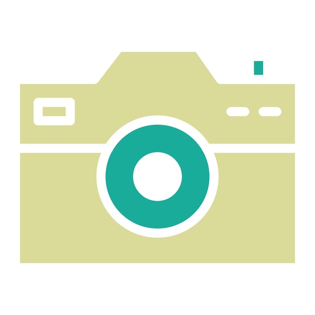 Ilustración del icono vectorial de la cámara del conjunto de iconos de entretenimiento