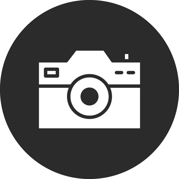 Ilustración del icono vectorial de la cámara del conjunto de iconos de entretenimiento