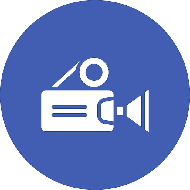 Ilustración del icono vectorial de la cámara del conjunto de iconos de fotografía