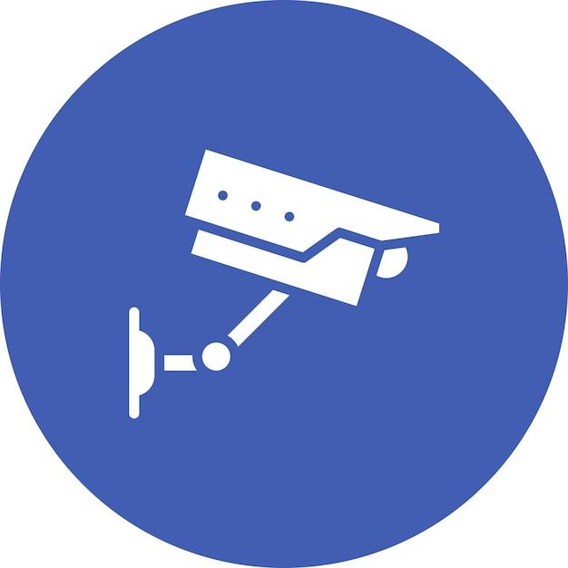 Ilustración del icono vectorial de la cámara del conjunto de iconos de Mall