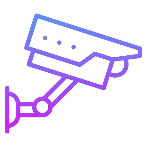 Ilustración del icono vectorial de la cámara del conjunto de iconos de Mall