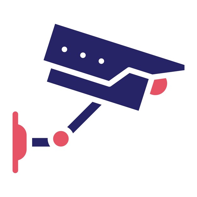 Ilustración del icono vectorial de la cámara del conjunto de iconos de Mall