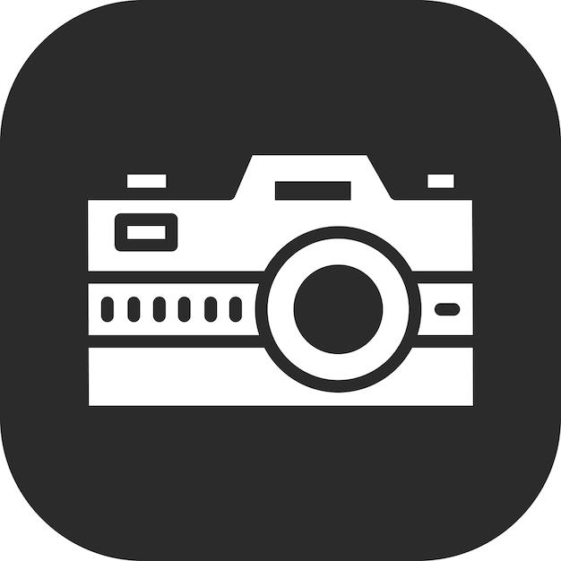 Ilustración del icono vectorial de la cámara del conjunto de iconos de servicios hoteleros