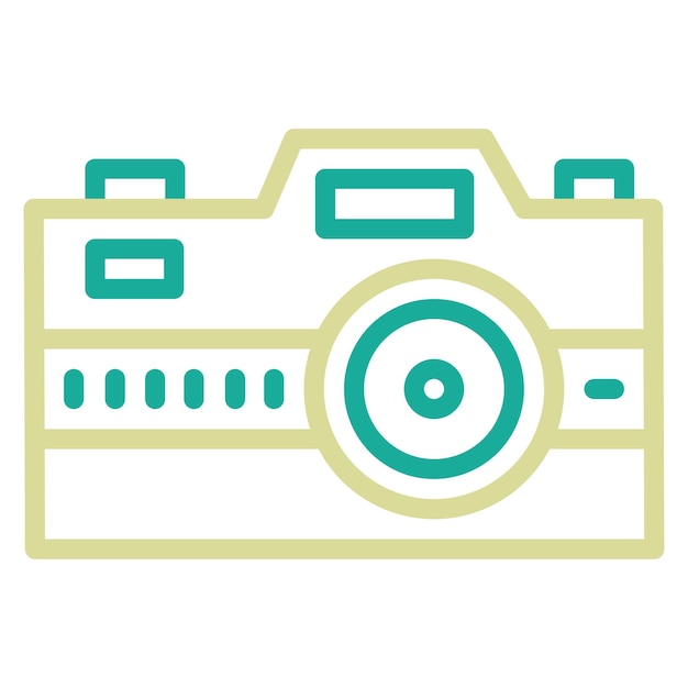 Ilustración del icono vectorial de la cámara del conjunto de iconos de servicios hoteleros