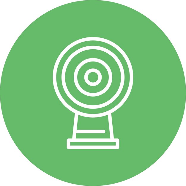 Ilustración del icono vectorial de la cámara web inteligente del conjunto de iconos del hogar inteligente