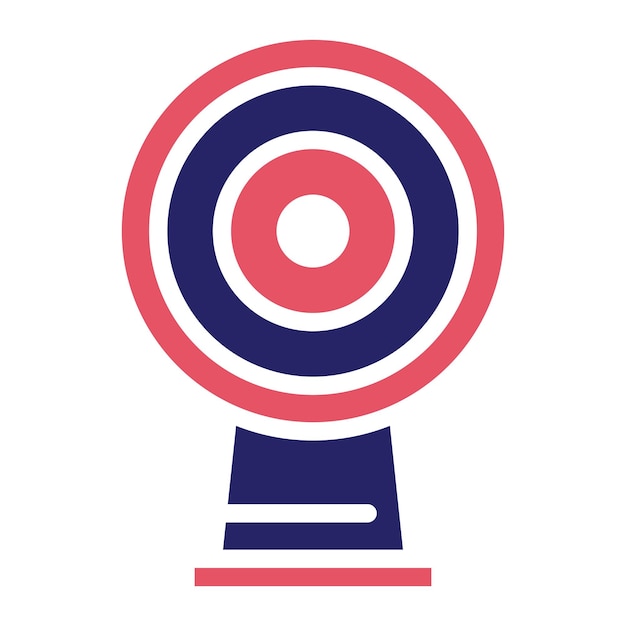 Ilustración del icono vectorial de la cámara web inteligente del conjunto de iconos del hogar inteligente
