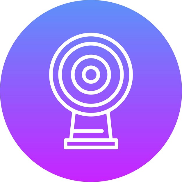 Ilustración del icono vectorial de la cámara web inteligente del conjunto de iconos del hogar inteligente