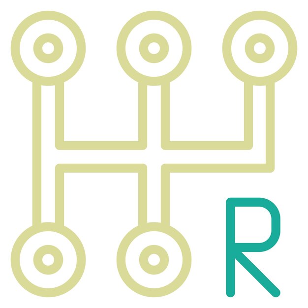 Ilustración del icono vectorial de cambio de automóviles del conjunto de iconos de reparación de automóviles