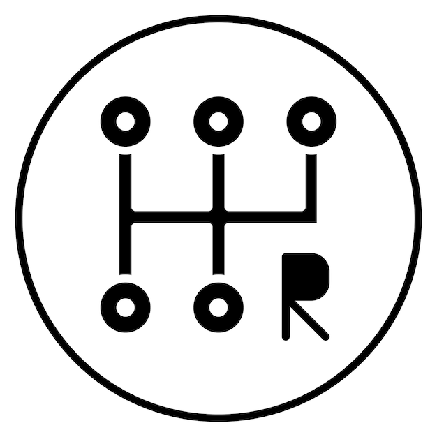 Ilustración del icono vectorial de cambio de automóviles del conjunto de iconos de reparación de automóviles