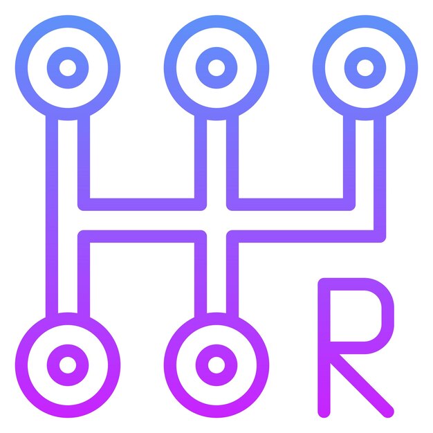 Ilustración del icono vectorial de cambio de automóviles del conjunto de iconos de reparación de automóviles
