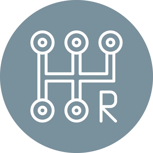 Ilustración del icono vectorial de cambio de automóviles del conjunto de iconos de reparación de automóviles