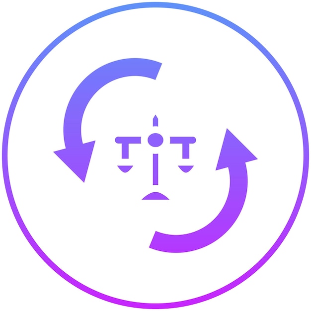 Ilustración del icono vectorial de cambio del conjunto de iconos de la legislación