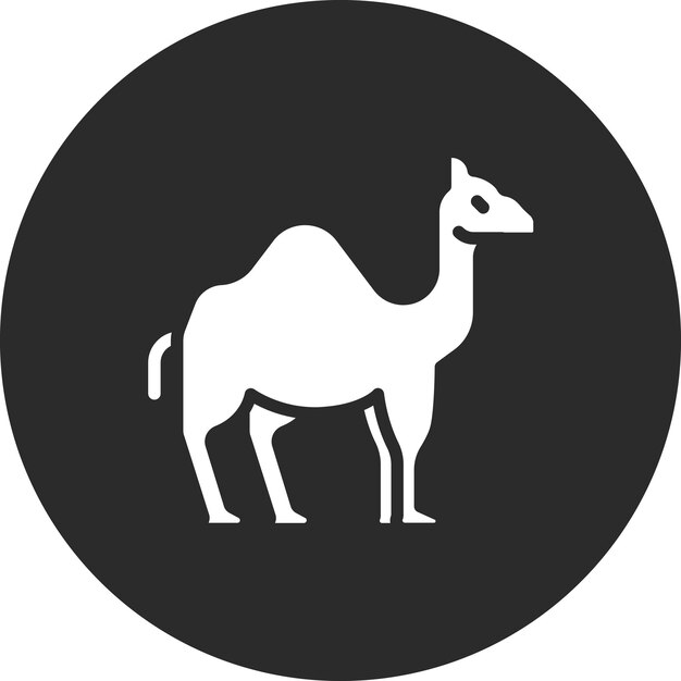 Ilustración de icono vectorial de camello del conjunto de iconos de Dubai
