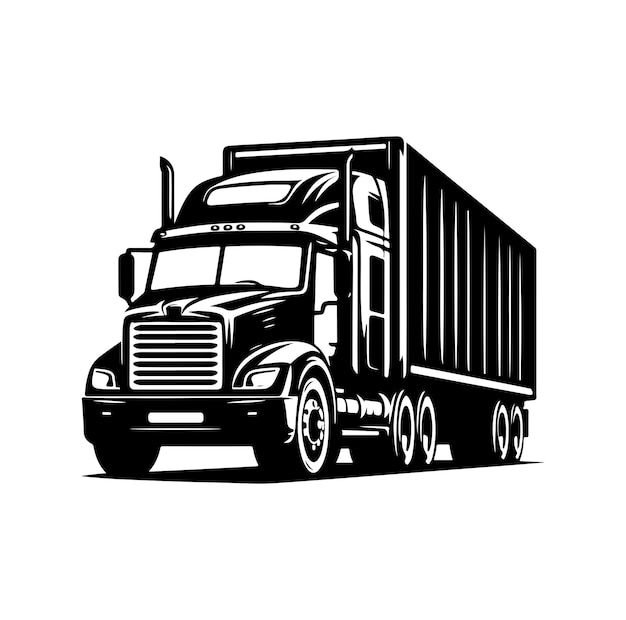 Ilustración del icono vectorial del camión