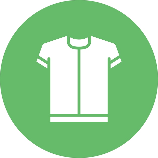 Ilustración del icono vectorial de la camisa del conjunto de iconos de costura