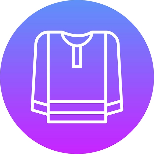 Ilustración del ícono vectorial de la camisa del conjunto de íconos de moda