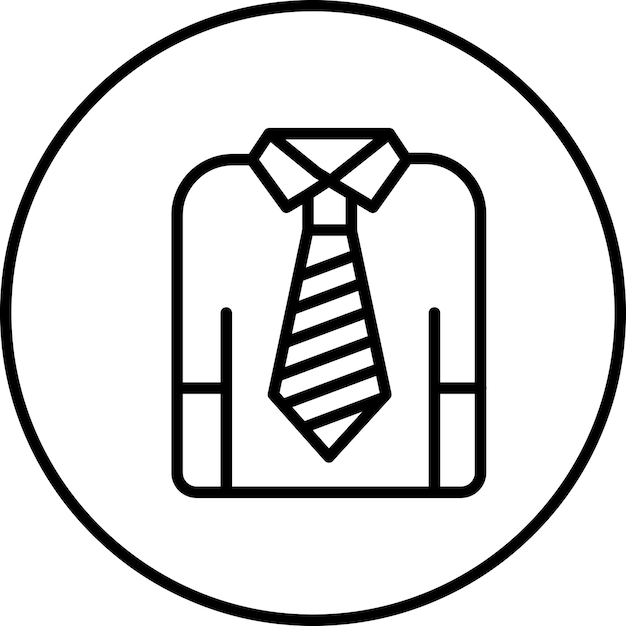 Ilustración del icono vectorial de la camisa de negocios del conjunto de iconos de negocios