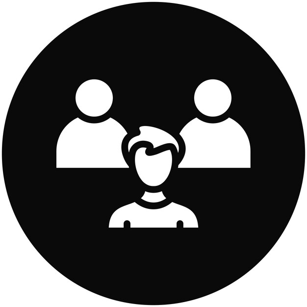 Ilustración del icono vectorial del candidato del conjunto de iconos de recursos humanos