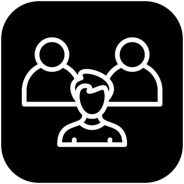 Ilustración del icono vectorial del candidato del conjunto de iconos de recursos humanos