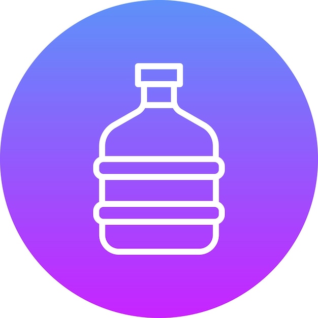 Ilustración del icono vectorial de la cantina de agua del icono del Oeste Salvaje