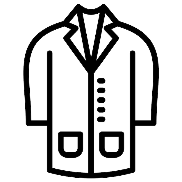 Ilustración del icono vectorial de la capa larga del conjunto de iconos de otoño