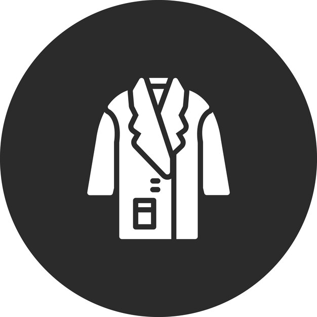 Ilustración del icono vectorial de la capa larga de invierno del conjunto de iconos de invierno