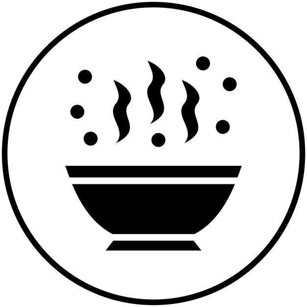 Ilustración del icono vectorial de la cara del conjunto de iconos de Spa