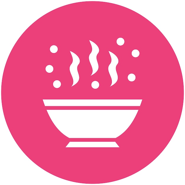 Ilustración del icono vectorial de la cara del conjunto de iconos de Spa