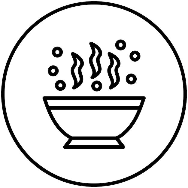 Ilustración del icono vectorial de la cara del conjunto de iconos de Spa