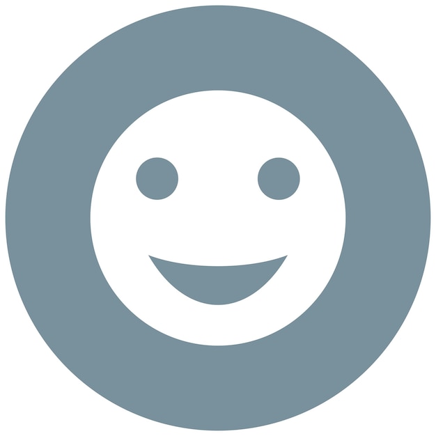 Ilustración del icono vectorial de la cara sonriente del conjunto de iconos Emoji