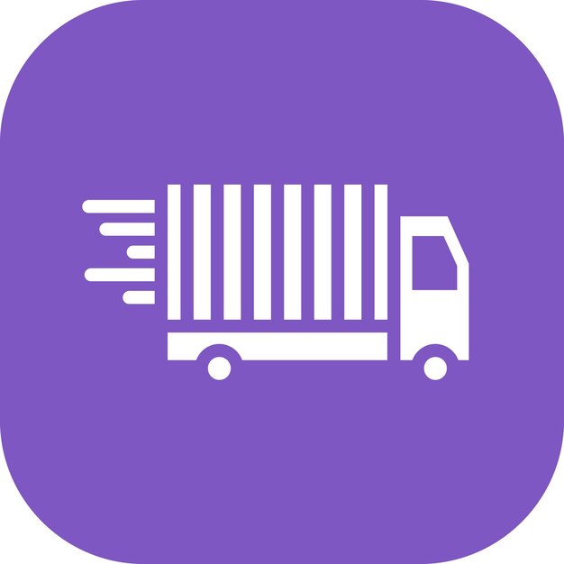 Ilustración del icono vectorial de carga del conjunto de iconos de entrega y logística