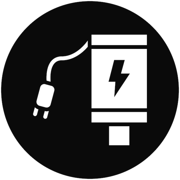 Ilustración del icono vectorial del cargador del conjunto de iconos de robótica