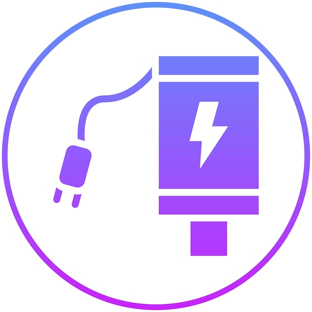 Ilustración del icono vectorial del cargador del conjunto de iconos de robótica