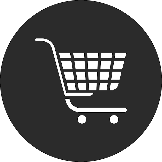 Ilustración del icono vectorial del carrito de compras del conjunto de iconos de entrega de alimentos