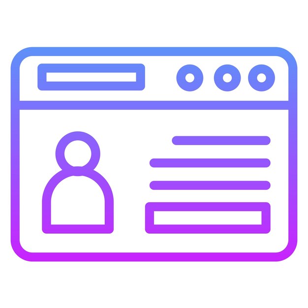 Ilustración del icono vectorial de la cartera web del conjunto de iconos de SEO y SEM