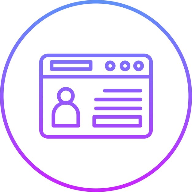 Ilustración del icono vectorial de la cartera web del conjunto de iconos de SEO y SEM