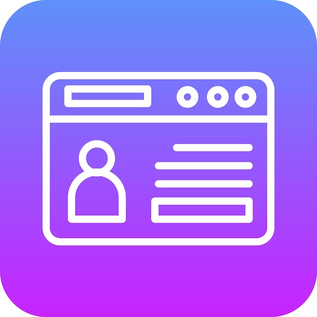 Ilustración del icono vectorial de la cartera web del conjunto de iconos de SEO y SEM