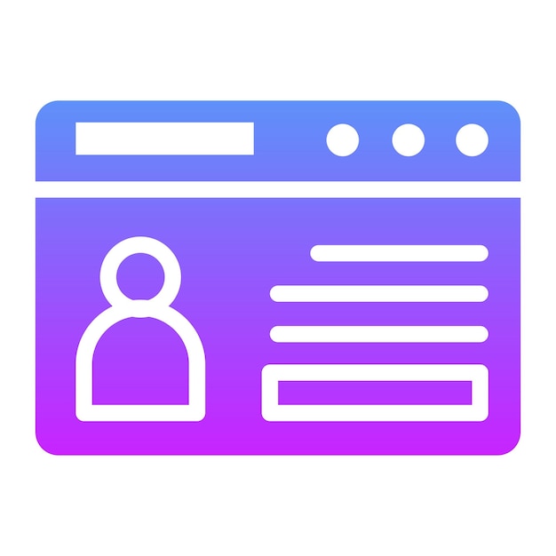 Ilustración del icono vectorial de la cartera web del conjunto de iconos de SEO y SEM