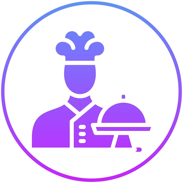 Ilustración del icono vectorial de la catering del conjunto de iconos de catering