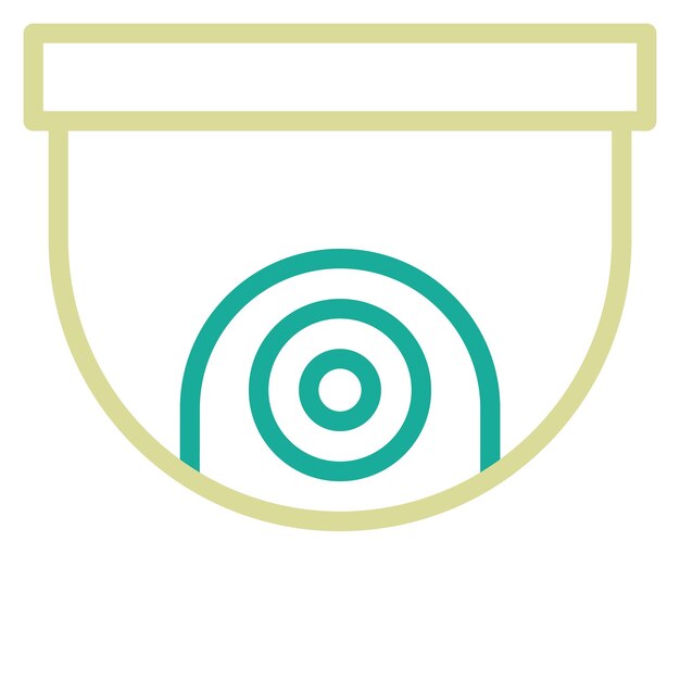 Ilustración del icono vectorial de CCTV del conjunto de iconos de City Elements