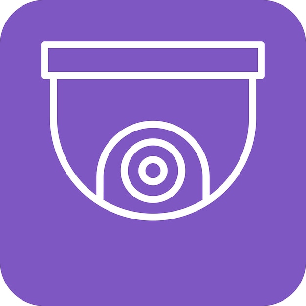 Ilustración del icono vectorial de CCTV del conjunto de iconos de City Elements