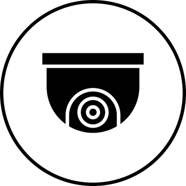 Ilustración del icono vectorial de CCTV del conjunto de iconos de City Elements