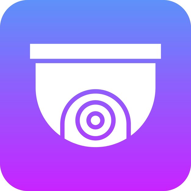 Ilustración del icono vectorial de CCTV del conjunto de iconos de City Elements